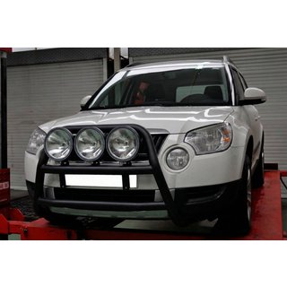 Defensa Delantera WT018 Negra (Acero Inoxidable) Skoda Yeti 2009-2017 foto 4