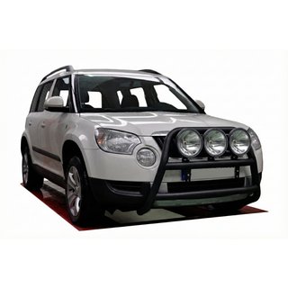 Defensa Delantera WT018 Negra (Acero Inoxidable) Skoda Yeti 2009-2017 foto 1