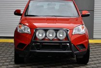 SsangYong Korando 2010-2019 Defensa Delantera WT018 Negra (Acero Inoxidable) foto 3