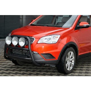 Defensa Delantera WT018 Negra (Acero Inoxidable) SsangYong Korando 2010-2019 foto 2