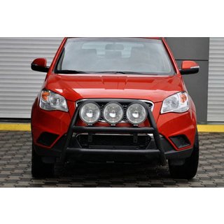 Defensa Delantera WT018 Negra (Acero Inoxidable) SsangYong Korando 2010-2019 foto 3
