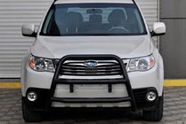 Subaru Forester 2008-2013 Defensa Delantera WT018 Negra (Acero Inoxidable) foto 3