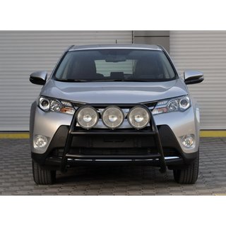 Defensa Delantera WT018 Negra (Acero Inoxidable) Toyota Rav 4 2013-2018 foto 1