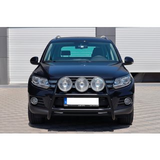Defensa Delantera WT018 Negra (Acero Inoxidable) Volkswagen Tiguan 2007-2016 foto 2