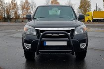 Ford Ranger 2007-2011 Defensa Delantera QT008 Negra (Acero Inoxidable) foto 3