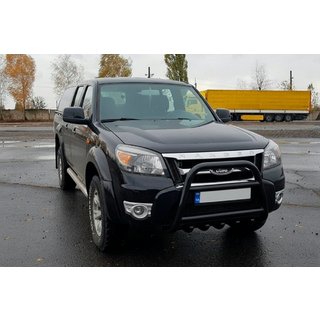 Defensa Delantera QT008 Negra (Acero Inoxidable) foto 2