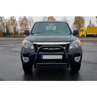 Defensa Delantera QT008 Negra (Acero Inoxidable) foto 3