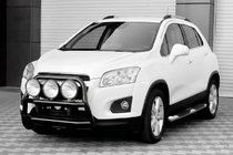 Chevrolet Trax 2012-2023 Defensa Delantera WT018 Negra (Acero Inoxidable) foto 4