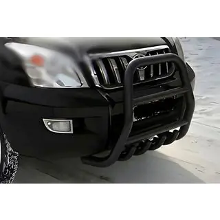 Defensa delantera alta Black (acero inoxidable)