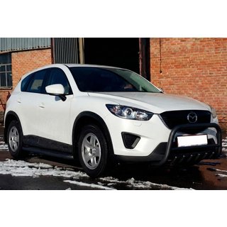 Defensa Delantera WT021 Negra (Acero Inoxidable) Mazda CX-5 2012-2017 foto 1