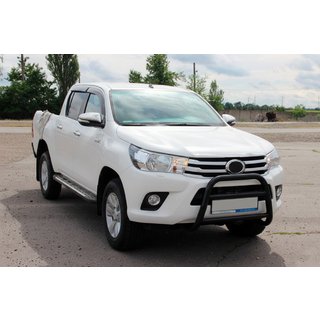 Defensa Delantera WT023 Negra (Acero Inoxidable) Toyota Hilux 2015- foto 3