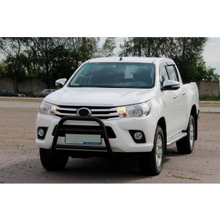Defensa Delantera WT023 Negra (Acero Inoxidable) Toyota Hilux 2015- foto 2