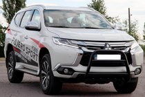 Mitsubishi Pajero Sport 2015- Defensa Delantera WT008 Negra (Acero Inoxidable) foto 3