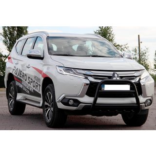 Defensa Delantera WT008 Negra (Acero Inoxidable) Mitsubishi Pajero Sport 2015- foto 3