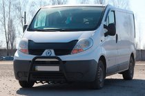 Renault Trafic 2001–2015 Defensa Delantera QT-Spec Negra (Acero Inoxidable) foto 3