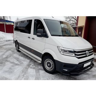 Defensa Delantera ST085 Negra (Acero Inoxidable) Volkswagen Crafter 2016- foto 2