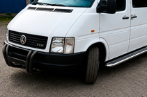 Volkswagen LT 1995-2006 Defensa delantera Kelebek WT011 Black (acero inoxidable) foto 3