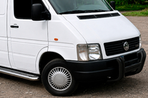 Volkswagen LT 1995-2006 Defensa delantera Kelebek WT011 Black (acero inoxidable) foto 2