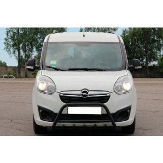 Defensa frontal Black (acero inoxidable) Opel Combo 2012-2018 foto 1