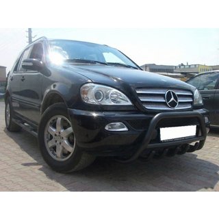 Defensa frontal Black (acero inoxidable) Mercedes ML W163 1997-2005 foto 1