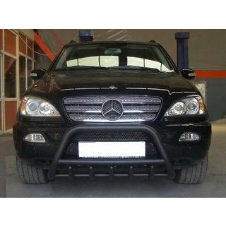 Defensa frontal Black (acero inoxidable) Mercedes ML W163 1997-2005 foto 2