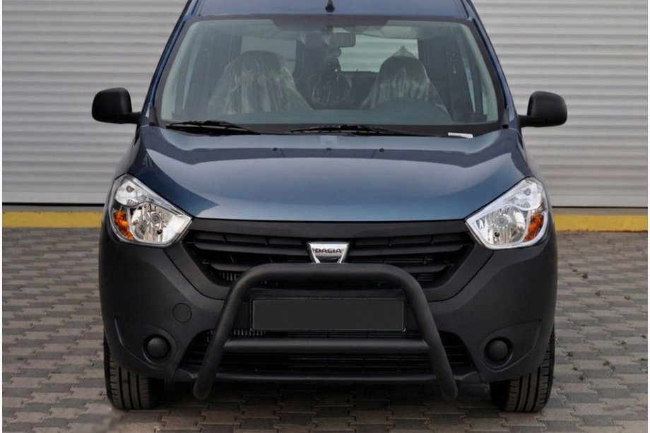 Dacia Dokker 2013-2022 Defensa Delantera WT006 Negra (Acero Inoxidable) Image