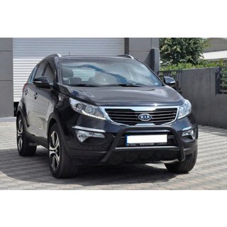 Defensa Delantera WT006 Negra (Acero Inoxidable) Kia Sportage 2010-2015 foto 1
