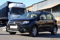 Dacia Sandero 2013-2020 Defensa Delantera WT006 Negra (Acero Inoxidable) foto 3