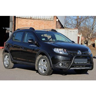 Defensa Delantera WT006 Negra (Acero Inoxidable) Dacia Sandero 2013-2020 foto 4