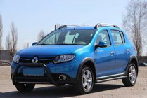 Renault Sandero 2013-2022 Defensa Delantera WT006 Negra (Acero Inoxidable) foto 6