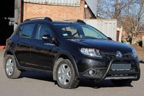 Renault Sandero 2013-2022 Defensa Delantera WT006 Negra (Acero Inoxidable) foto 5