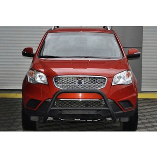 Defensa Delantera WT005 Negra (Acero Inoxidable) SsangYong Korando 2010-2019 foto 2