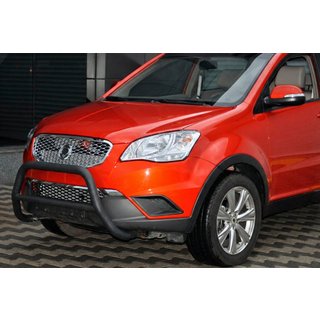 Defensa Delantera WT005 Negra (Acero Inoxidable) SsangYong Korando 2010-2019 foto 1