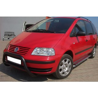 Defensa Delantera WT005 Negra (Acero Inoxidable) Volkswagen Sharan 1995-2010 foto 1