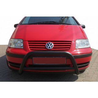 Defensa Delantera WT005 Negra (Acero Inoxidable) Volkswagen Sharan 1995-2010 foto 3