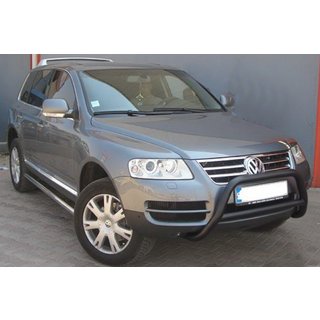 Defensa Delantera WT005 Colt Negra (Acero Inoxidable) Volkswagen Touareg 2002–2010 foto 1