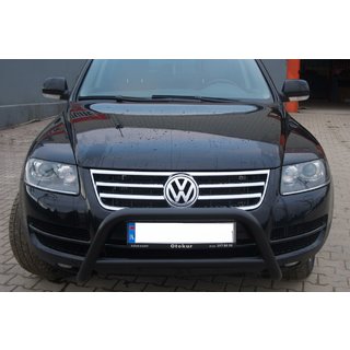 Defensa Delantera WT005 Colt Negra (Acero Inoxidable) Volkswagen Touareg 2002–2010 foto 3