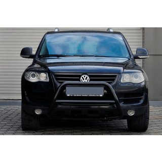 Defensa Delantera WT005 Colt Negra (Acero Inoxidable) Volkswagen Touareg 2002–2010 foto 4