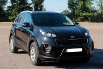 Kia Sportage 2015-2021 Defensa Delantera WT006 Negra (Acero Inoxidable) foto 2
