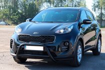 Kia Sportage 2015-2021 Defensa Delantera WT006 Negra (Acero Inoxidable) foto 3