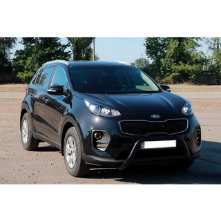 Defensa Delantera WT006 Negra (Acero Inoxidable) Kia Sportage 2015-2021 foto 2