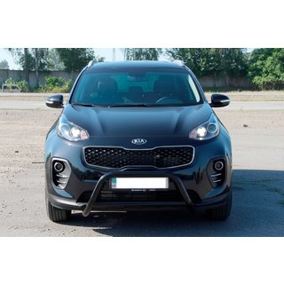 Defensa Delantera WT006 Negra (Acero Inoxidable) Kia Sportage 2015-2021 foto 1