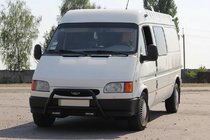 Ford Transit 1991-2000 Defensa Delantera WT006 Negra (Acero Inoxidable) foto 2
