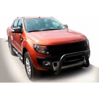 Defensa Delantera WT005 Negra (Acero Inoxidable) Ford Ranger 2011–2022