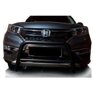 Defensa Delantera WT005 Negra (2016-2019, Acero Inoxidable) Honda CRV 2017-2022