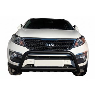 Defensa Delantera WT005 Negra (Acero Inoxidable) Kia Sorento II XM 2009-2014