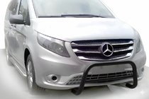 Mercedes Vito/V-class W447 2014- Defensa Delantera WT005 Negra (Acero Inoxidable) foto 1