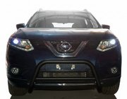 Nissan X-trail T32/Rogue 2014-2021 Defensa Delantera WT005 Negra (Acero Inoxidable) foto 1