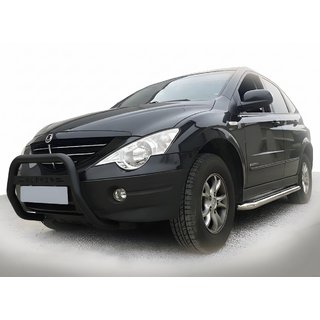 Defensa Delantera WT005 Negra (Acero Inoxidable) SsangYong Action 2005-2018