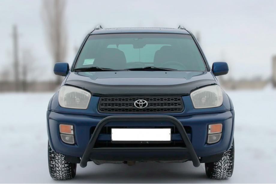 Toyota Rav 4 2001-2005 Defensa Delantera WT005 Negra (Acero Inoxidable) Foto 1